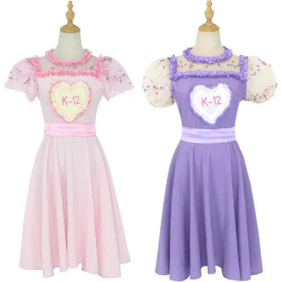 K-12 Cry Baby Angelita Cosplay Costume K-12 Pink Purple Dress Uniform Suit for Women Outfits Halloween Carnival Party