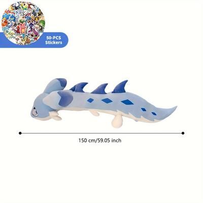 TEMU 3 Sizes 23.62 In- 47.24 In -59.05 In Palu Stuffed Plush Soft Pal World Figure Doll Stuffed Animal Plushies+50 Pcs Stickers Perfect Birthday Gift Home Decor Gifts For Game Lovers