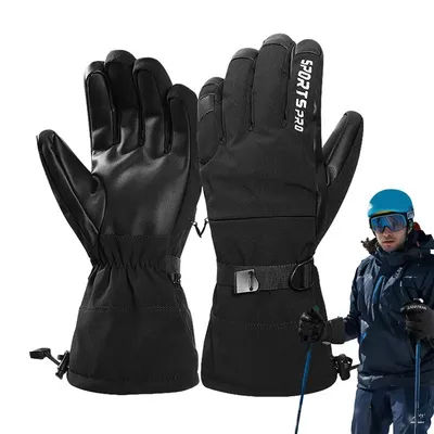 Ski Gloves Ultralight Touch Screen Warm Gloves Snowboard Gloves Motorcycle Riding Snow Waterproof