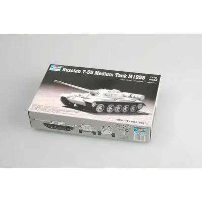 US Stock Trumpeter 07282 1/72 Russian T-55 Medium Tank M1958Armored Car Static Kits Building Plastic