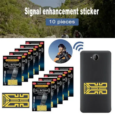 10Pcs Outdoor Cell Phone Mobile Phone Signal Enhancement Stickers Amplifier Gen X Antenna Booster