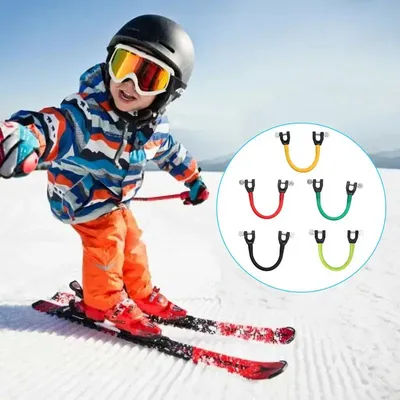 Edgie Wedgie Portable Ski Tip Connector Learn To Ski Equipment Easy Trainer Perfect Winter Ski