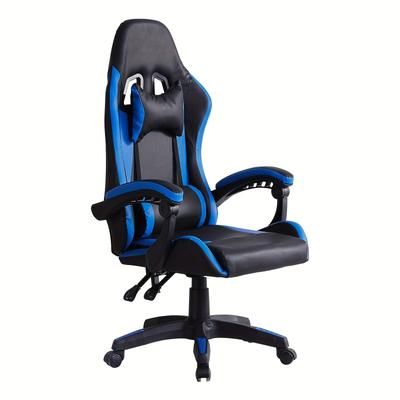 TEMU Chair Computer Swivel Chair With Headrest And Lumbar Support, Tilt And Lock , Height-adjustable, Swivel, High Backrest, Racing Chairs