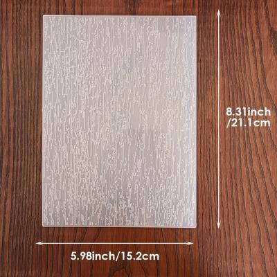 TEMU 1pc Textured Line Pattern Embossing Folder - Plastic, 2d/3d Design For Diy Scrapbooking & Card Making, Template For Crafting And Paper Crafts, Scrapbooking Supplies