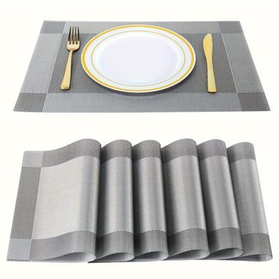 TEMU 4/6/8pcs, Plastic Placemats, Square Pads, Nordic Style Solid Color Table Decoration Mat, Coffee Table Pad, Household Bowl Plate Mat, Dining Table Decor, Room Decoration