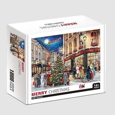 Ideali regali di Natale per i nipoti ragazzi e ragazze puzzle a tema natalizio giocattoli all'ingrosso per adulti e bambini puzzle di aerei di carta da 1000 pezzi per regali di Natale