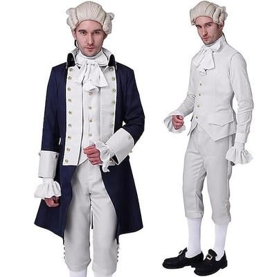 Coppie Principessa Principe Gentiluomo Camicia Trench Gilet Retrò Vintage Rococò Vittoriano Adulti Per uomo Per donna Halloween Carnevale Mascherata Feste Performance Costumi di Halloween facili