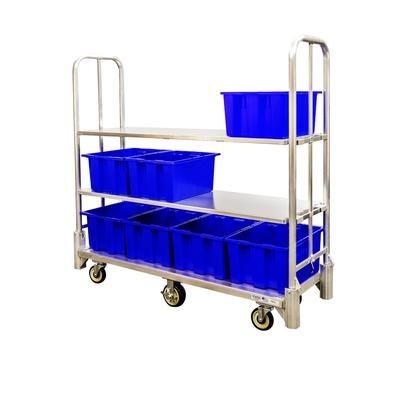 New Age 53313A Folding 1500 lb U-Boat Utility Cart - 66 3/4"L x 64 1/2"H