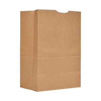 AJM Packaging GS57NP5C Grocery Bag - 17" x 12", Kraft Paper, Flat Bottom, Brown Kraft Paper, Case of 500