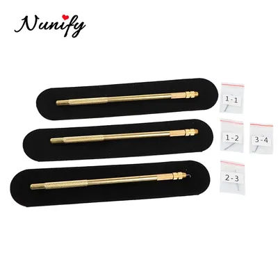 Nunify Hair Extension Ventilating Holder+1-1,1-2, 2-3, 3-4 Ventilating Needle For Lace Wig Closure Frontal Making Wig Making Kit