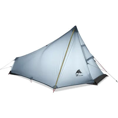 3F UL GEAR Oudoor Ultralight Camping Tent 1 Person Professional 15D Nylon Silicone Rodless Tent Lightweight Camping Gear