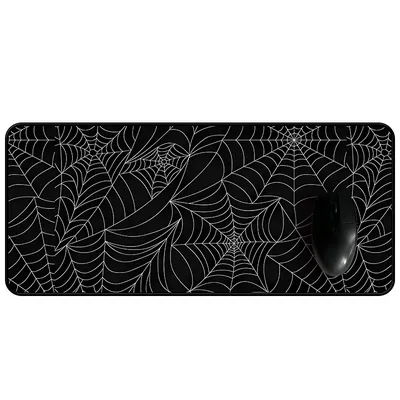 Tapis de bureau Long et mignon, décoration de maison, cadeau d'anniversaire, grand tapis de souris de jeu sur PC XXL Goth Spiderweb, tapis de configuration de bureau esthétique