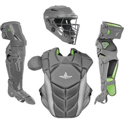 All Star MVP-Pro NOCSAE Certified Adult Baseball Catcher's Set Graphite