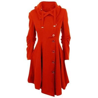 Punk Gotico Steampunk Cappotto Trench Con cappuccio Taglie Forti Slim Fit Costume Per donna Casual Quotidiano Adulti Cappotto Autunno Inverno