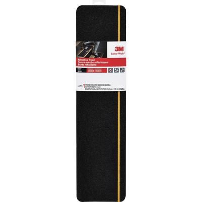 3M 7768NA Slip-Resistant Tread, Reflective Stripe, 6"Wx24'L, Black MMM7768NA