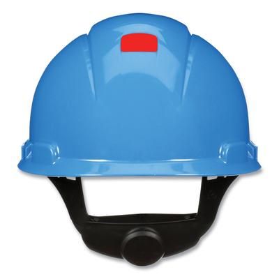 3M H703SFRUV SecureFit H-Series Hard Hats, H-700 Cap with UV Indicator, 4-Point Pressure Diffusion Ratchet Suspension, Blue MMMH703SFRUV