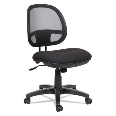 Alera IN4814 Interval Series Swivel/Tilt Mesh Chair, Supports up to 275 lbs, Black Seat/Black Back, Black Base ALEIN4814