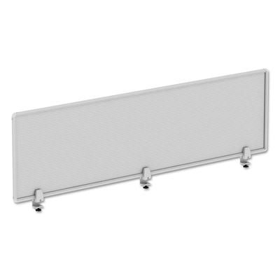 Alera PP6518 Polycarbonate Privacy Panel, 65w x 0.50d x 18h, Silver/Clear ALEPP6518