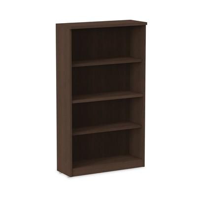 Alera VA635632ES Valencia Series Bookcase, Four-Shelf, 31 3/4w x 14d x 54 7/8h, Espresso ALEVA635632ES