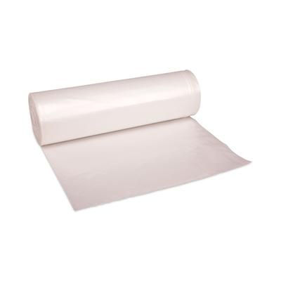 Boardwalk RH4048H High Density Industrial Can Liners Coreless Rolls, 45 gal, 13 mic, 40 x 48, Natural, 25 Bags/Roll, 10 Rolls/Carton - Case of 250