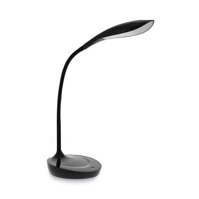 Bostitch® KTVLED1502BL Konnect Gooseneck Desk Lamp, Black BOSKTVLED1502BL