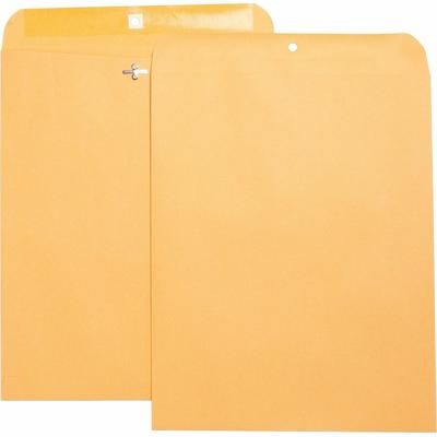 Business Source 36675 Heavy-duty Clasp Envelopes, 11-1/2" x 14-1/2", Brown Kraft - Box of 100 BSN36675
