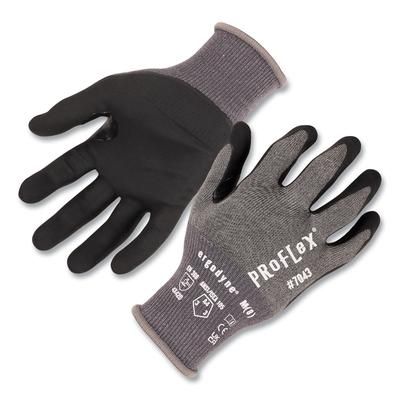 Ergodyne 10513 ProFlex 7043 ANSI A4 Nitrile Coated CR Gloves, Gray, Medium, 12 Pairs, Ships in 1-3 Business Days EGO10513