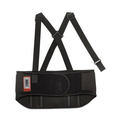 Ergodyne 11107 ProFlex 1600 Standard Elastic Back Support Brace, 3X-Large, 46" to 52" Waist, Black, Ships in 1-3 Business Days EGO11107