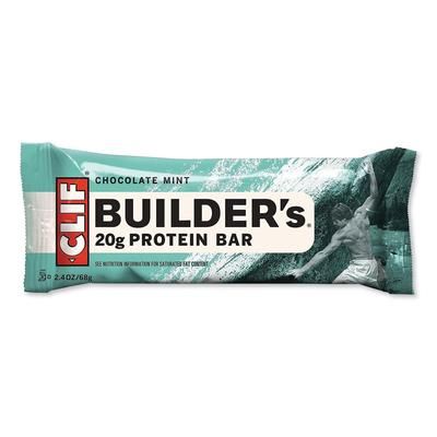 CLIF Bar CCC160044 Builders Protein Bar, Chocolate Mint, 2.4 oz Bar, 12 Bars/Box - Box of 12