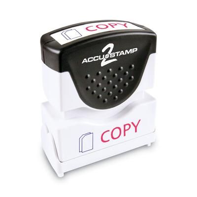 Consolidated Stamp 35532 Pre-Inked Shutter Stamp, Red/Blue, COPY, 1 5/8 x 1/2 COS035532