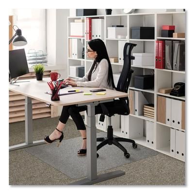 Floortex EC118923ER Cleartex Ultimat Polycarbonate Chair Mat for Low/Medium Pile Carpet, 35 x 47, Clear FLREC118923ER