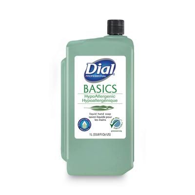Dial Professional 33821 Basics MP Free Liquid Hand Soap, Unscented, 1 L Refill Bottle, 8/Carton - Case of 8 DIA33821