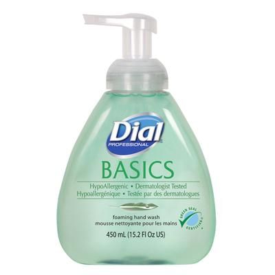 Dial Professional 98609 Basics Foaming Hand Soap, Original, Honeysuckle, 15.2 oz Pump Bottle, 4/Carton - Case of 4