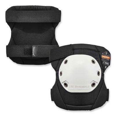 Ergodyne 18301 ProFlex 300HL Knee Pads, Rounded Hard Cap, Hook and Loop Closure, One Size, White Cap, Pair, Ships in 1-3 Business Days - 1 Pair EGO183
