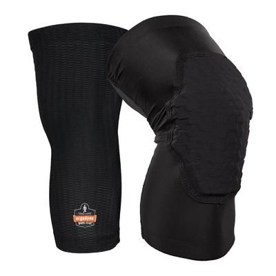 Ergodyne 18528 Proflex 525 Lightweight Padded Knee Sleeves, Slip-On, X-Large+, Black, Pair, Ships in 1-3 Business Days - 1 Pair