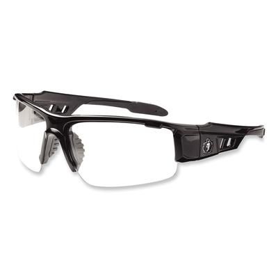 Ergodyne 52003 Skullerz Dagr Safety Glasses, Black Nylon Impact Frame, Anti-Fog Clear Polycarbonate Lens, Ships in 1-3 Business Days