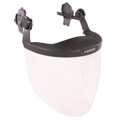 Ergodyne 60243 Skullerz 8994 Anti-Scratch/Anti-Fog Hard Hat Face Shield, Cap-Style/Safety Helmet Adapter, Clear Lens, Ships in 1-3 Bus Days EGO60243