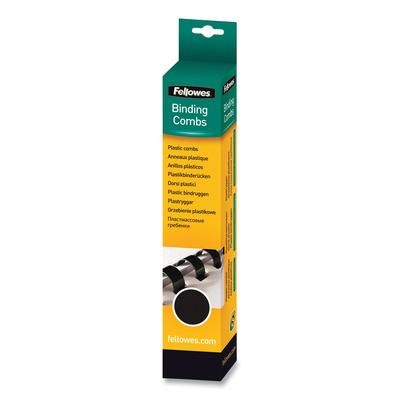 Fellowes 52370 Plastic Comb Bindings, 1/4" Diameter, 20 Sheet Capacity, White, 100/Pack - Pack of 100 FEL52370