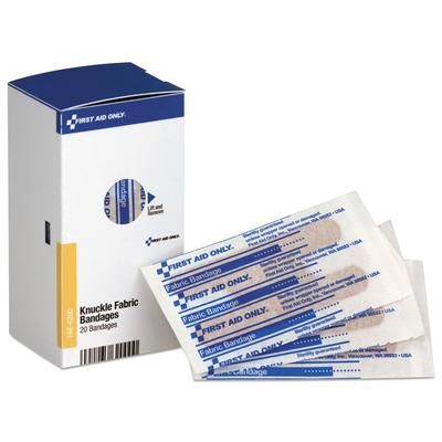 First Aid Only FAE6200 Refill for SmartCompliance Gen Business Cabinet, Knuckle Fabric Bandages, 20/Box - Box of 20