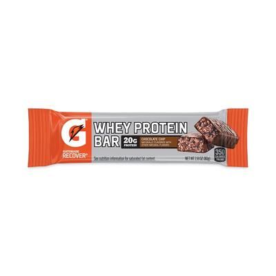 Gatorade 29500032 Recover Chocolate Chip Whey Protein Bar, 2.8 oz Bar, 12 Bars/Box GRR29500032
