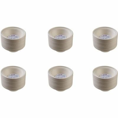 Genuine Joe 10233CT Disposable Bowls - Breakroom, Office - Disposable - White, Natural - Sugarcane Body - 20 / Carton - Case of 1000 GJO10233CT