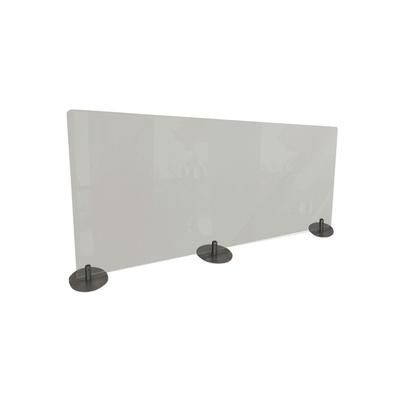 Ghent MFG DPSF2459F Desktop Free Standing Plastic Protection Screen, 23.75 x 5 x 59, Frost GHEDPSF2459F