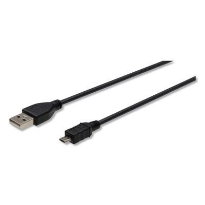 Innovera 30013 USB to Micro USB Cable, 10 ft, Black IVR30013