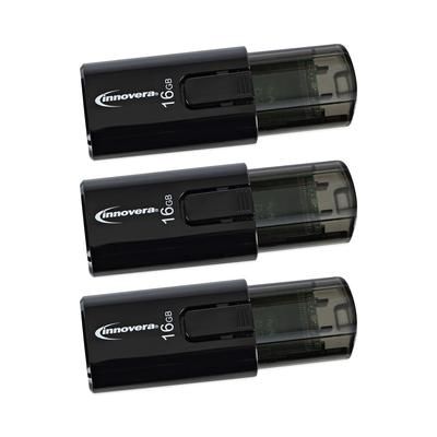 Innovera 82316 USB 3.0 Flash Drive, 16 GB, 3/Pack - Pack of 3 IVR82316