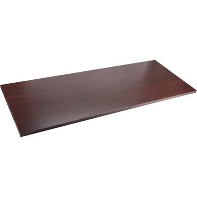 Lorell 59607 Adjustable Height Tabletop, 24" x 72" x 1", Mahogany LLR59607