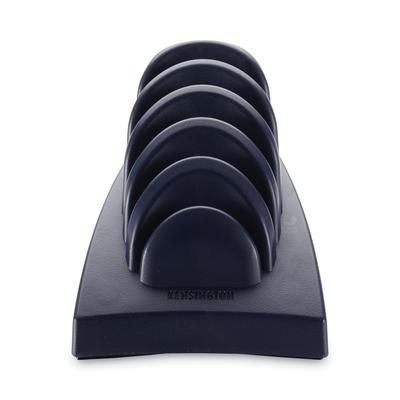 Kensington 62061 InSight Priority Puck Five-Slot Desktop Copyholder, Plastic, Dark Blue/Gray KMW62061