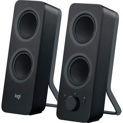 Logitech 980001294 Computer Speakers, w/Bluetooth, 3-1/2"x4-9/10"x9-1/2", 2/ST, Black - Pack of 2 LOG980001294
