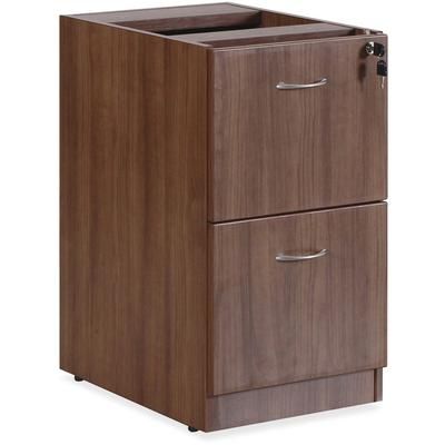 Lorell 69986 Ped, F/F Fixed, 16" x 22" x 28-1/4, Walnut LLR69986