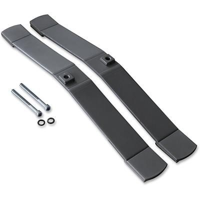 Lorell 90261 Panel TFoot, 2/ST, Aluminum - Set of 2 LLR90261