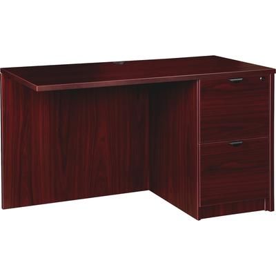 Lorell PR2442RMY Right Return F/F 42"Wx24"Dx29"H, Mahogany LLRPR2442RMY